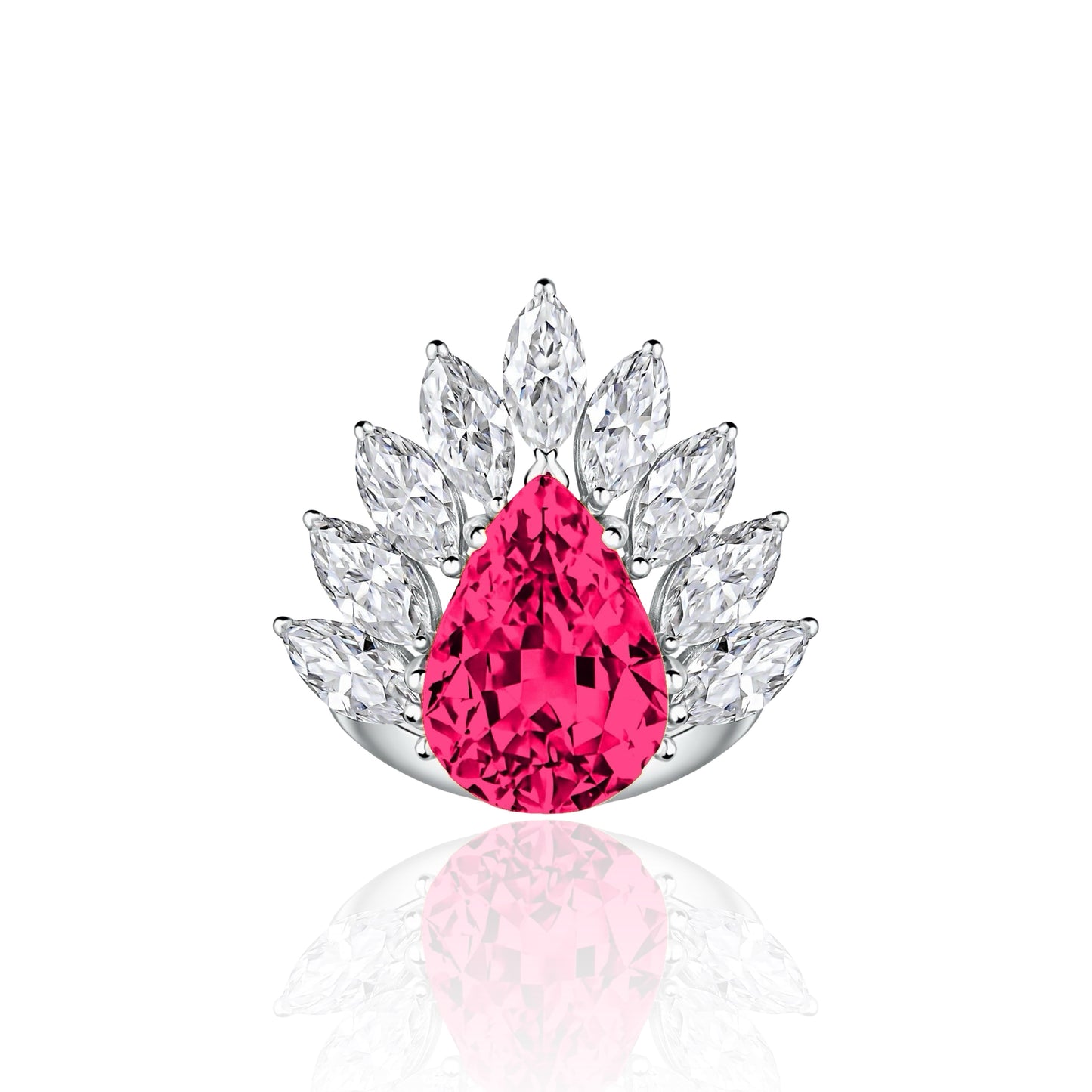 Nova Pavone Ring – Red Ruby