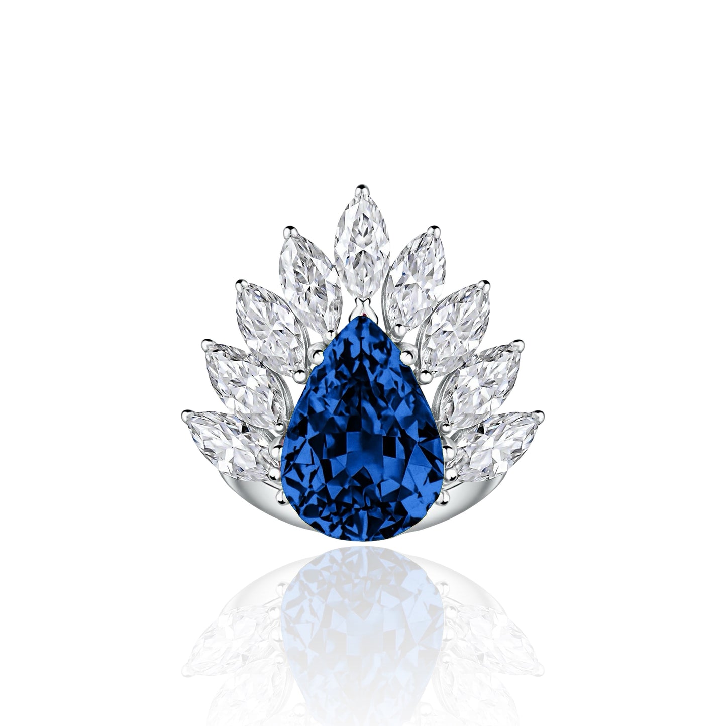 Nova Pavone Ring – Blue Sapphire