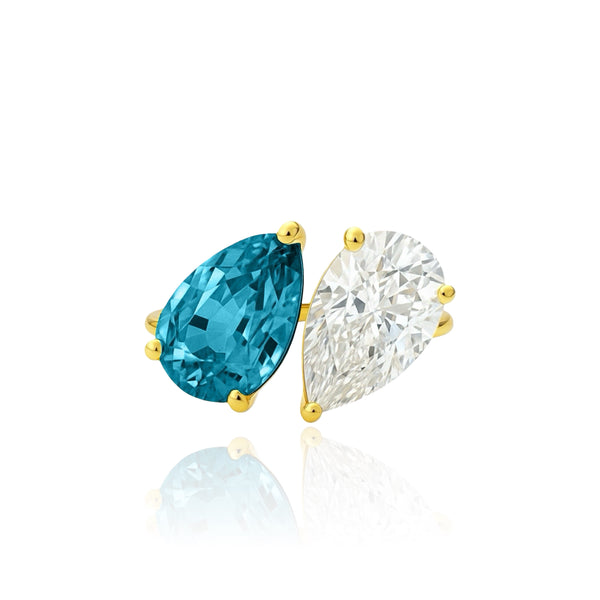 Nova Versus Ring – Teal Blue Spinel