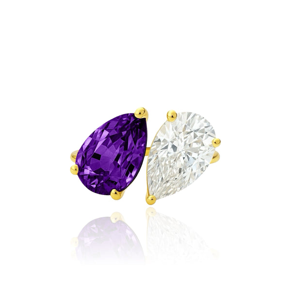 Nova Versus Ring – Purple Amethyst