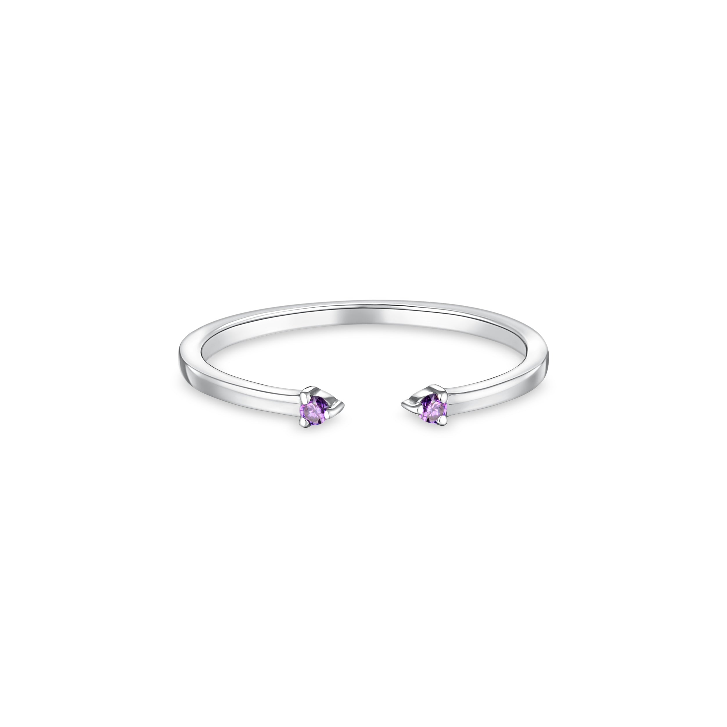Linea Punto Mini Ring – Purple Sapphire