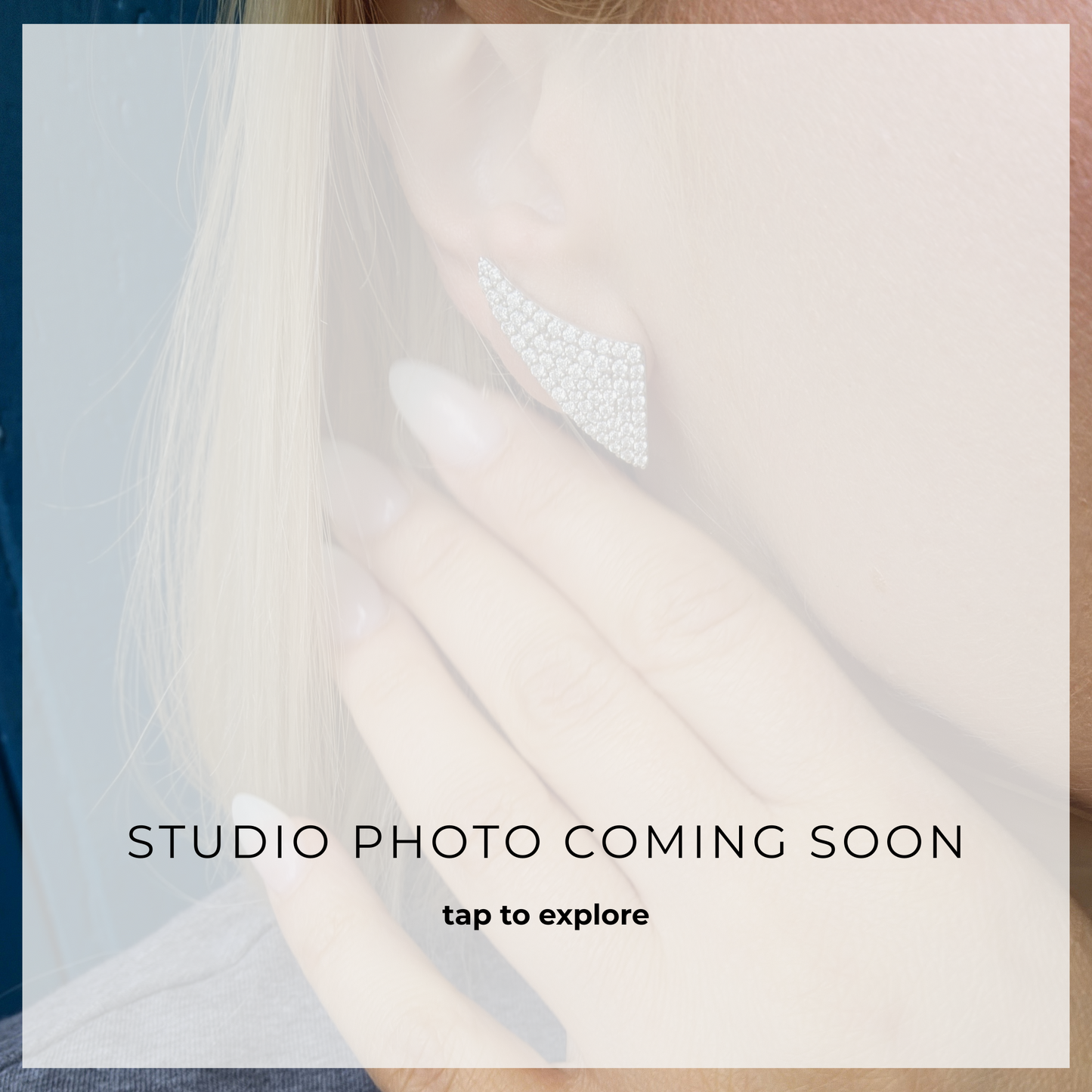 Linea Wings Earrings – White Diamond