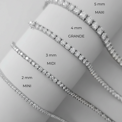 Juno Mini Tennis Necklace – Light Blue Aquamarine