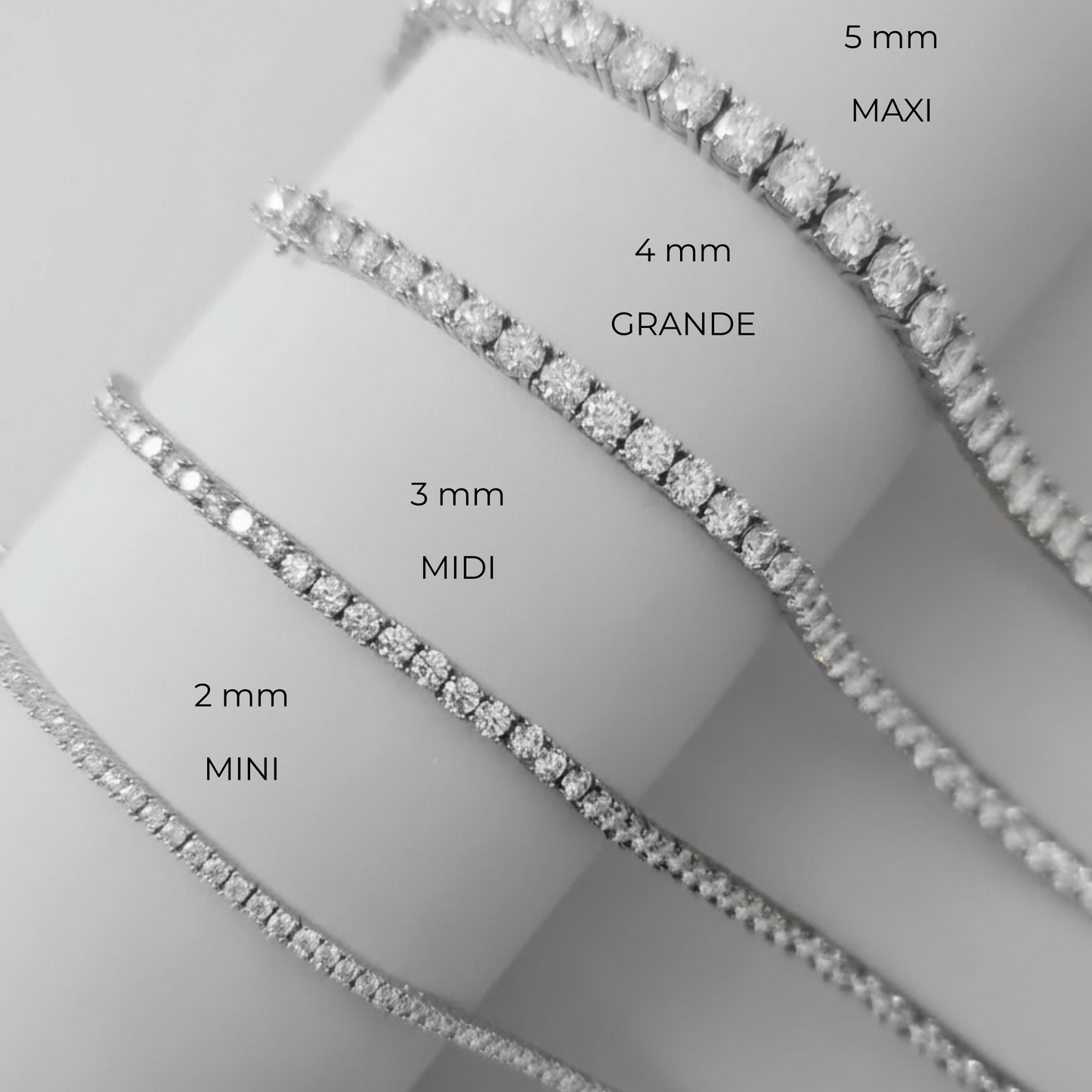 Juno Grande Tennis Necklace 25ct – White Diamond