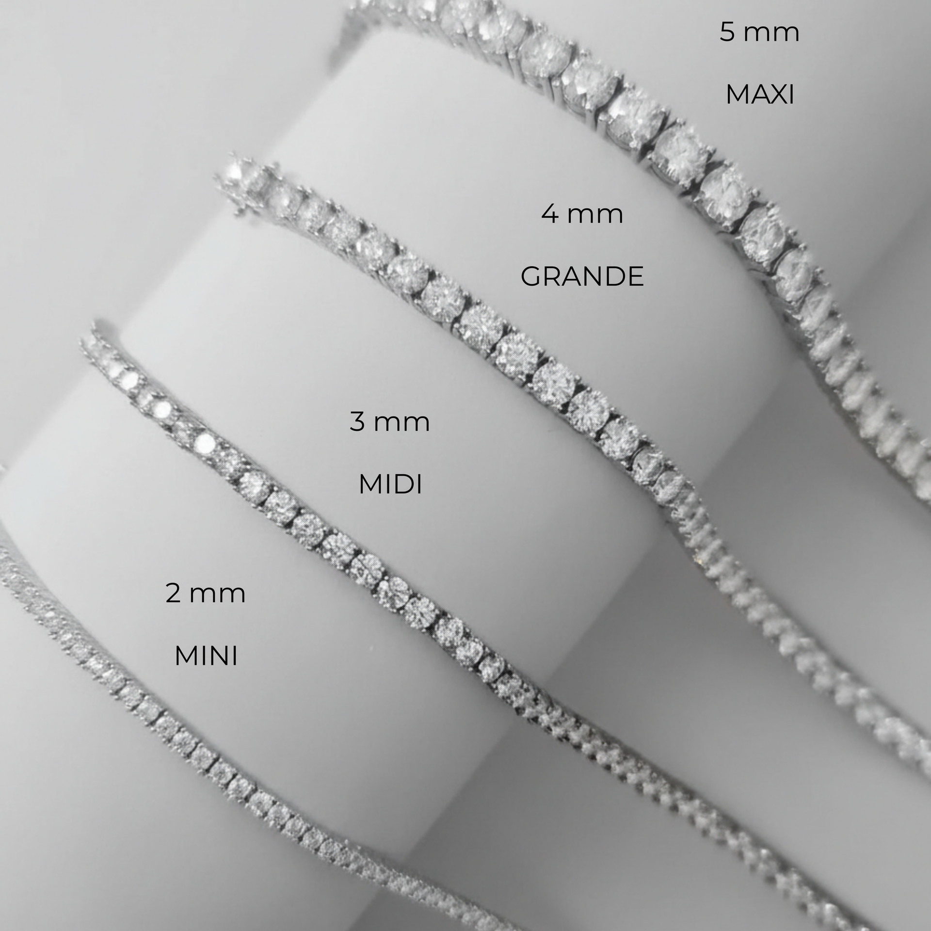 Juno Grande Tennis Necklace 25ct – White Diamond
