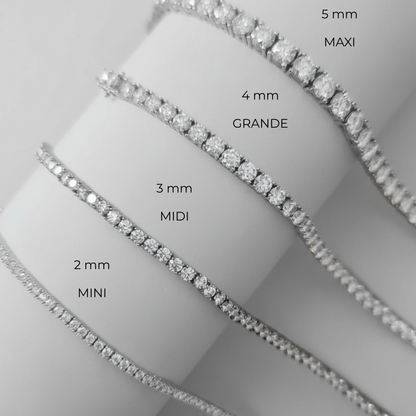 Juno Half Tennis Necklace – Light Pink Sapphire