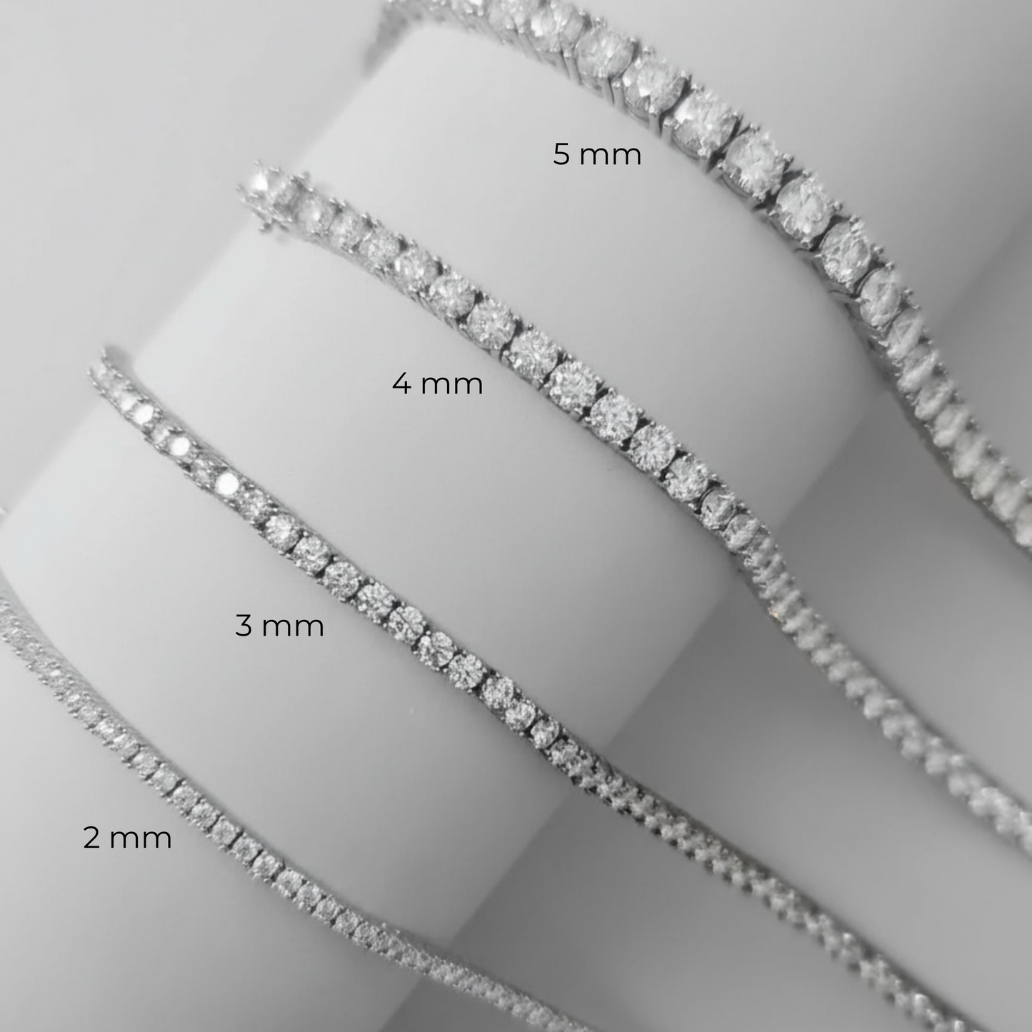 Juno Mini Tennis Necklace 6ct – White Diamond