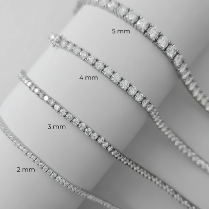 Juno Mini Tennis Necklace 6ct – White Diamond