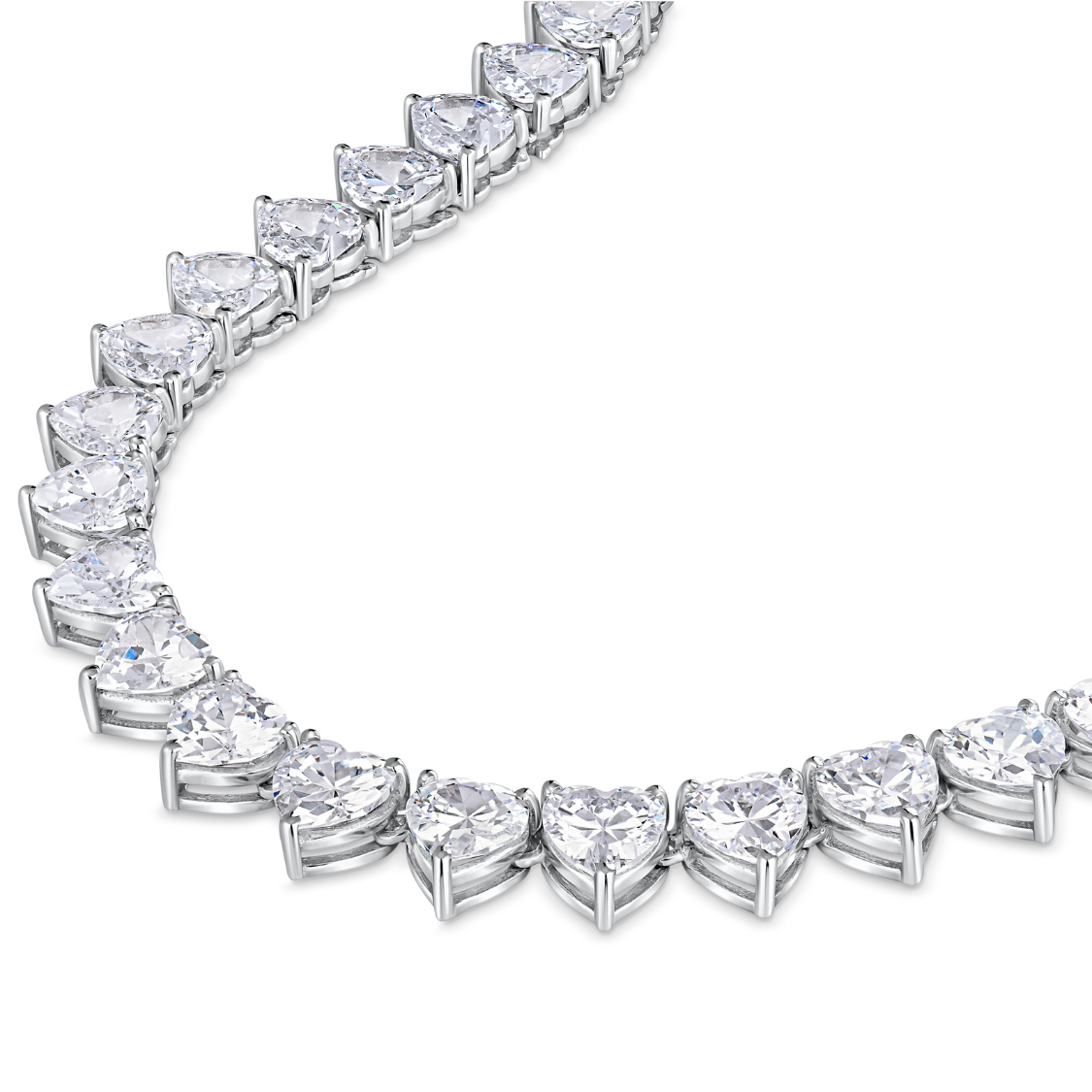 Amore Maxi Tennis Necklace 62.5ct – White Diamond