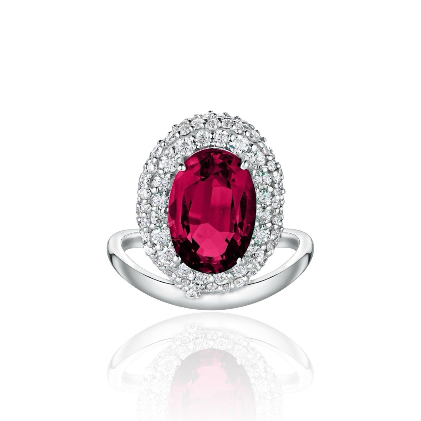 Velara Crest Ring – Red Ruby