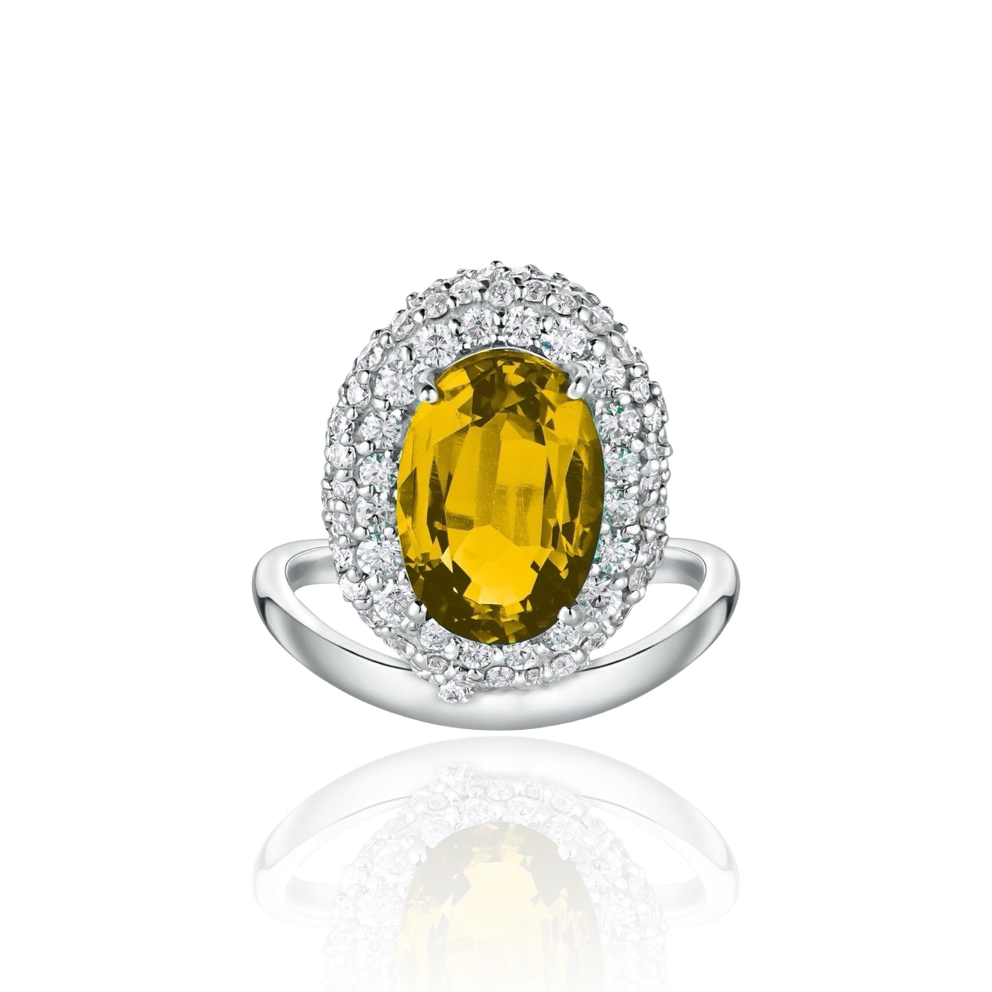Velara Crest Ring – Yellow Sapphire