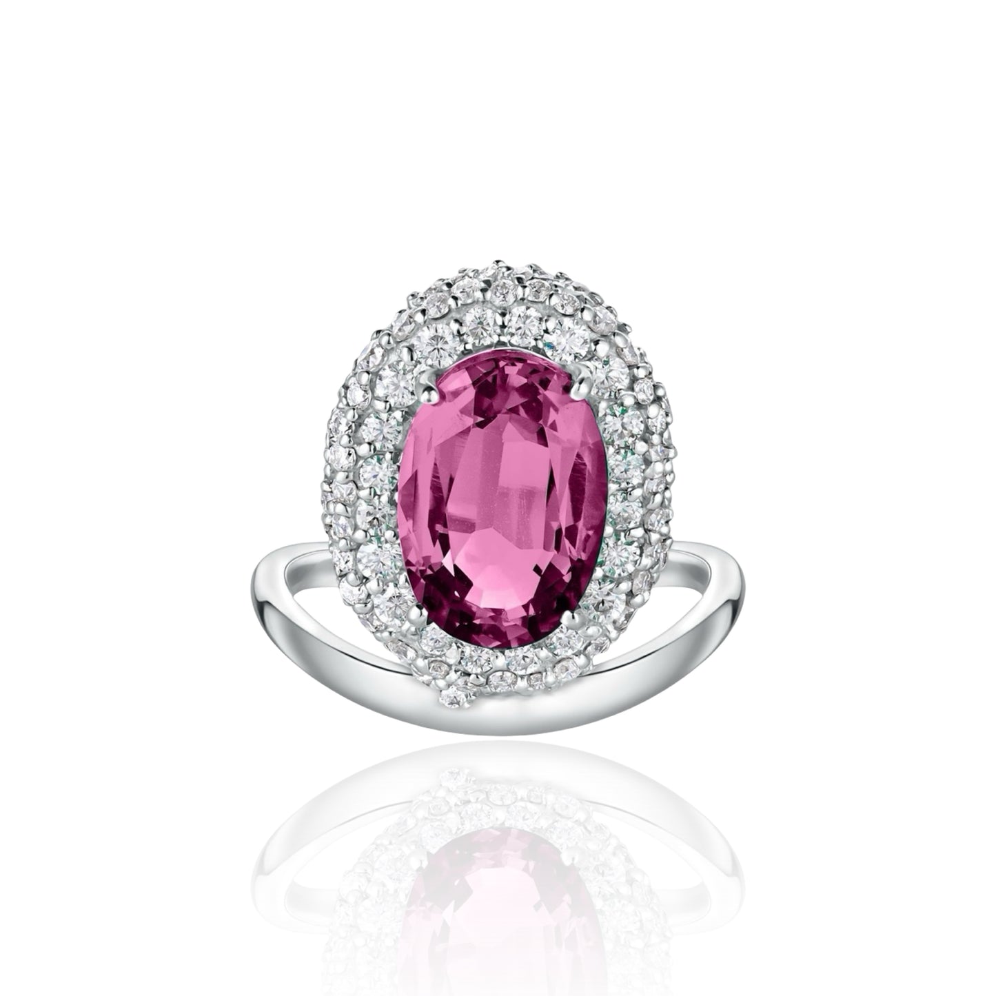 Velara Crest Ring – Light Pink Sapphire