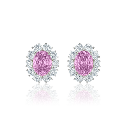 Velara Halo Earrings – Colombian Green Emerald