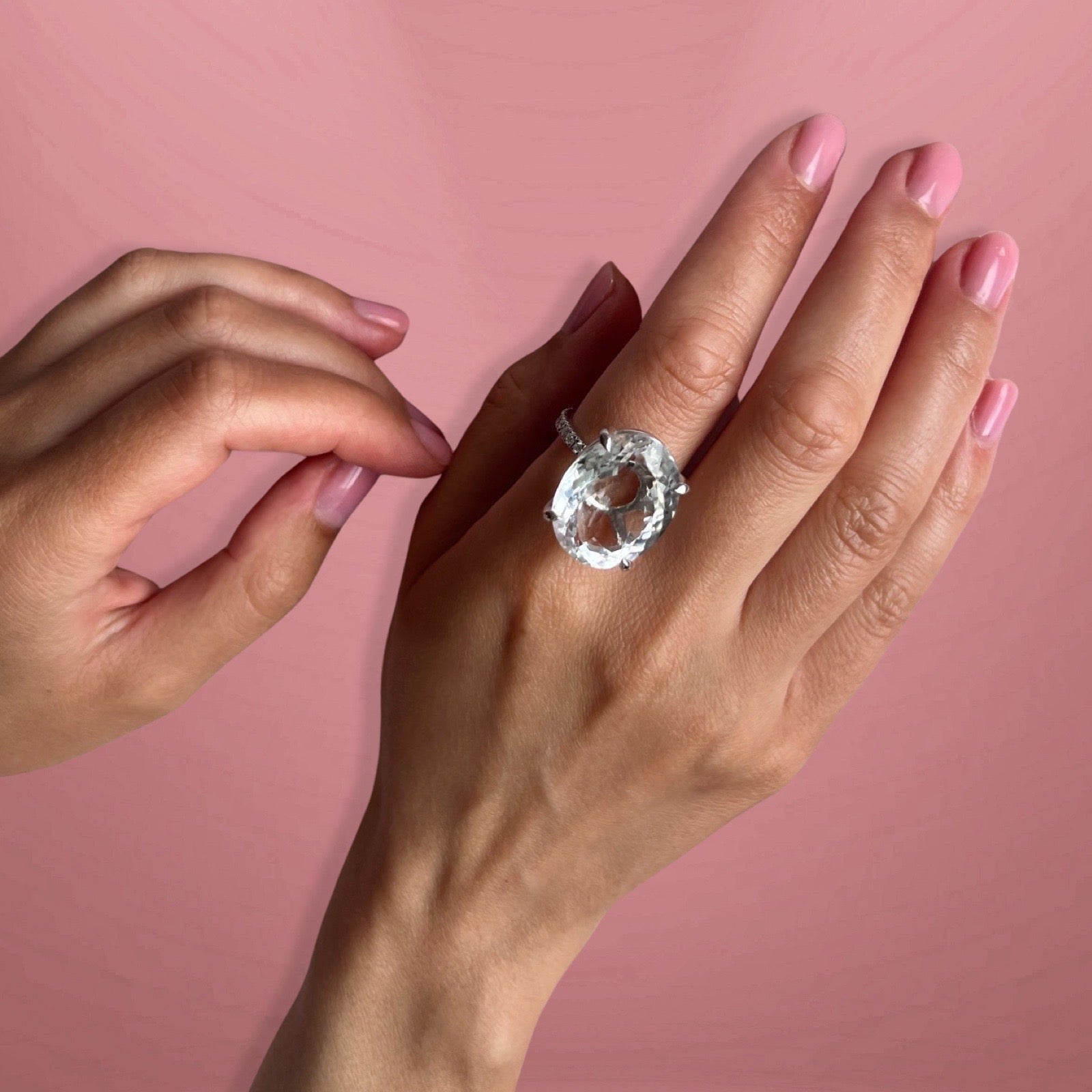 Velara Majestic Ring – Rock Crystal