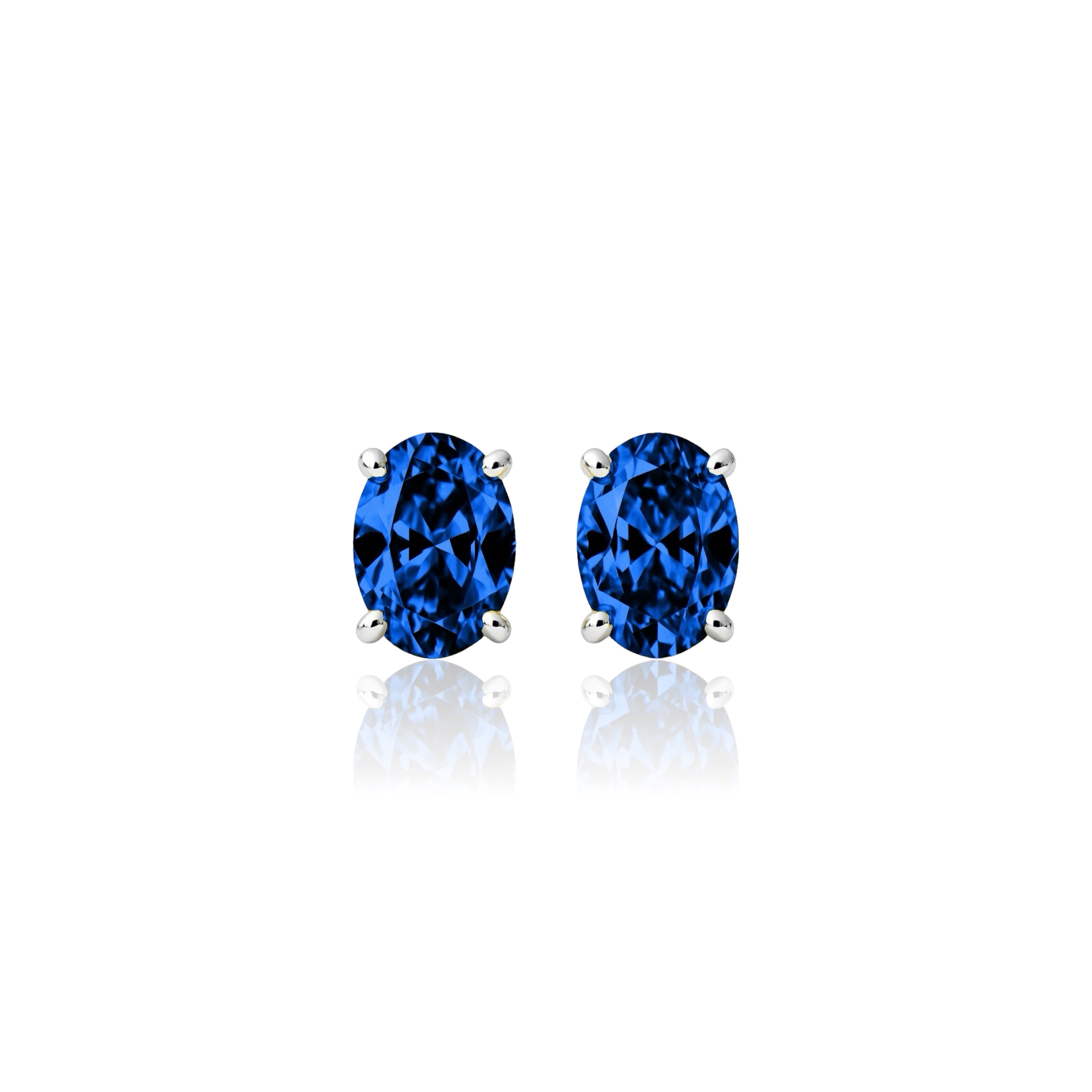 Velara Mini Stud Earrings – Blue Sapphire