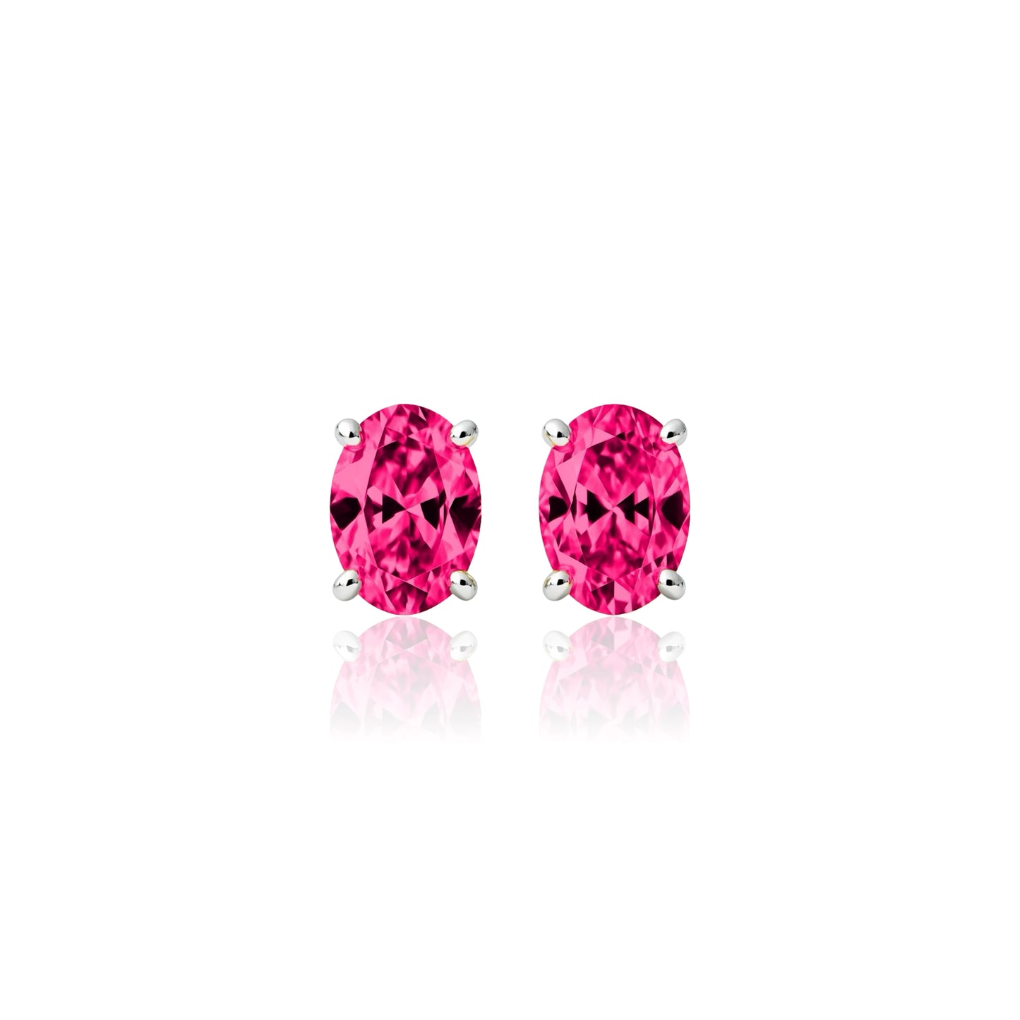 Velara Grande Stud Earrings – Red Ruby
