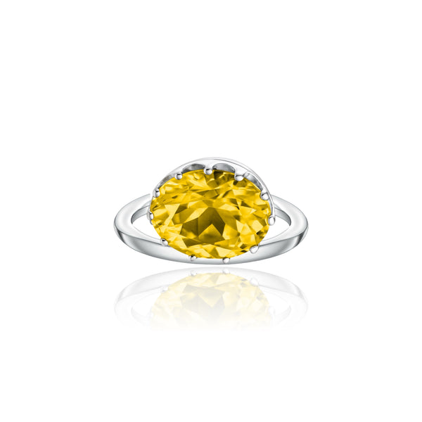 Velara Satellite Ring – Yellow Sapphire
