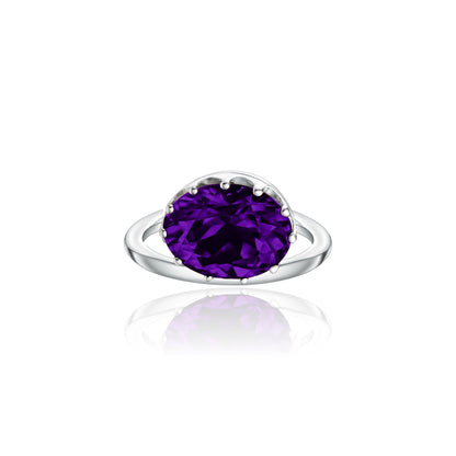 Velara Satellite Ring – Purple Amethyst