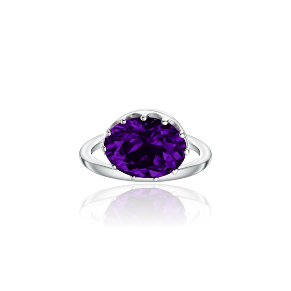 Velara Satellite Ring – Purple Amethyst