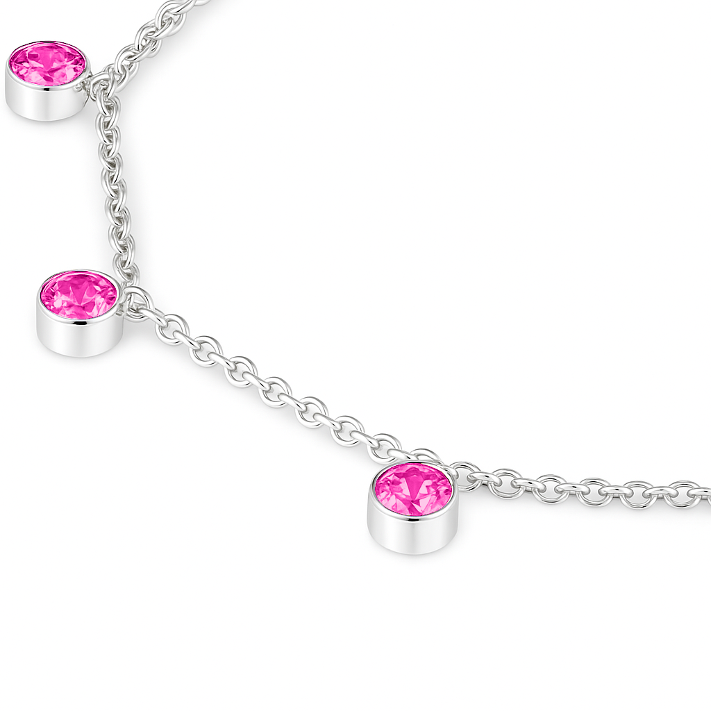 Forma Harmony Necklace – Vivid Pink Sapphire