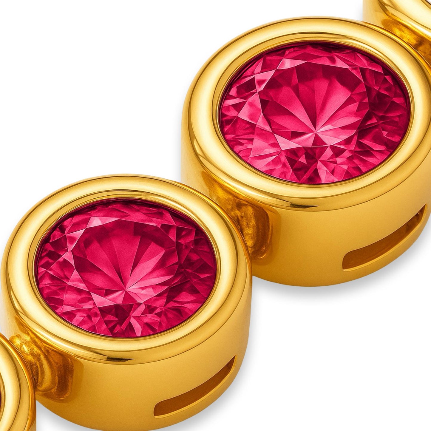 Forma Tennis Necklace – Red Ruby