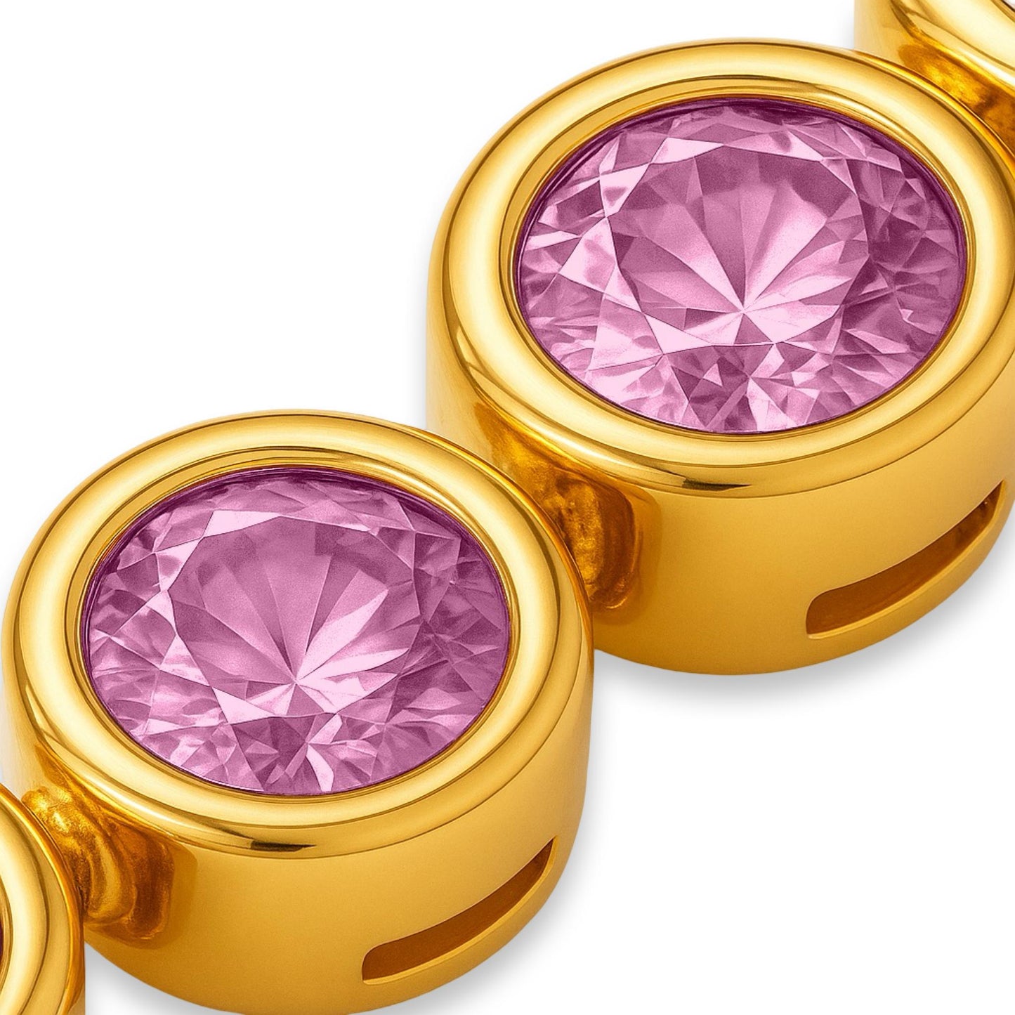 Forma Tennis Necklace – Light Pink Sapphire