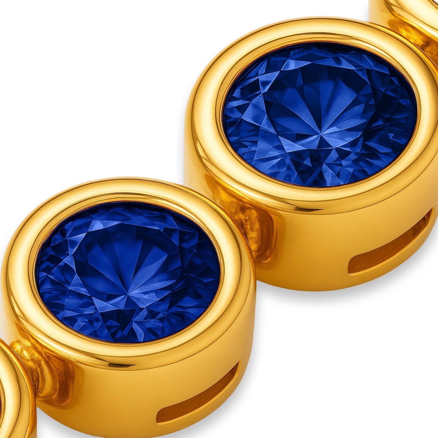 Forma Tennis Necklace – Blue Sapphire