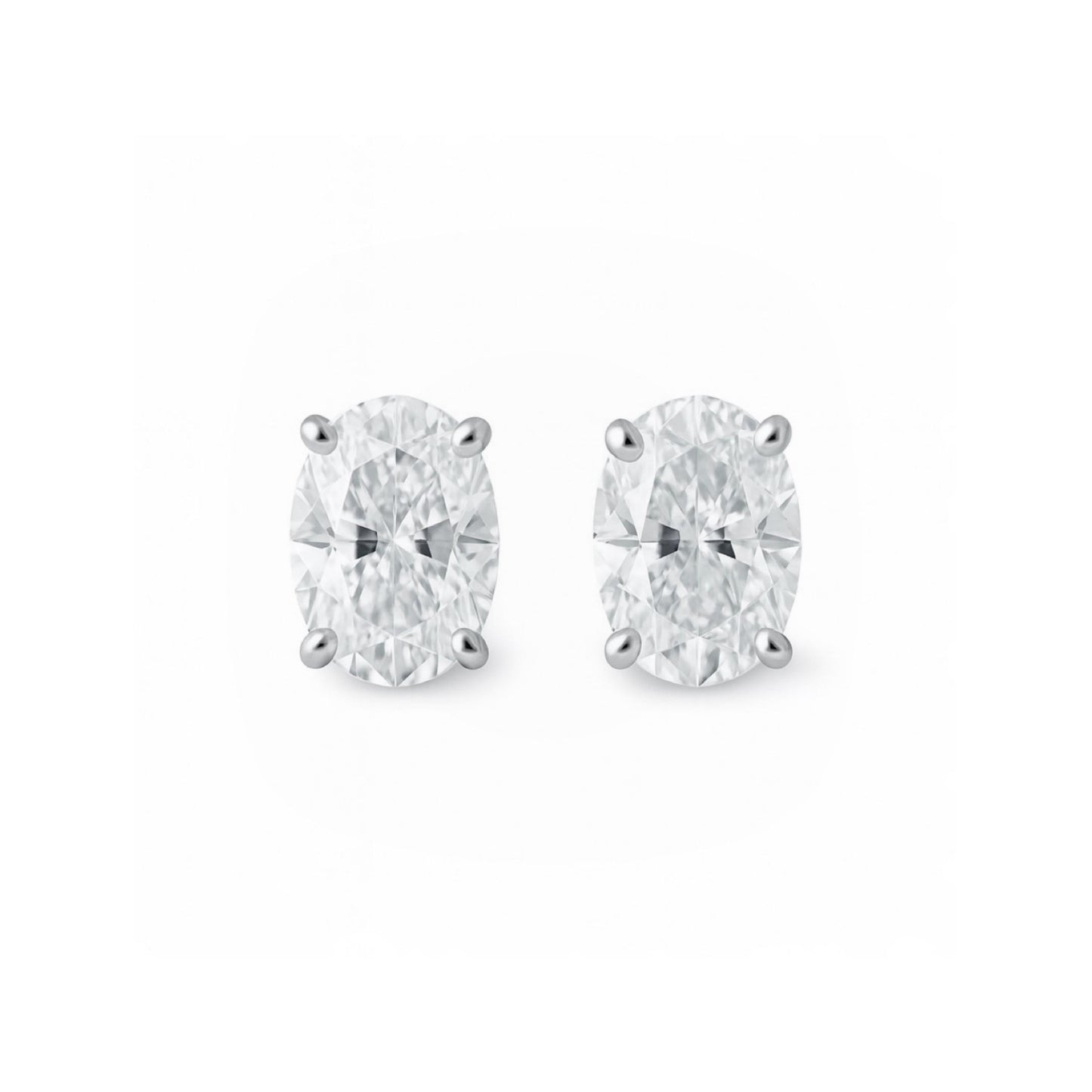 Velara Stud Earrings – White Diamond