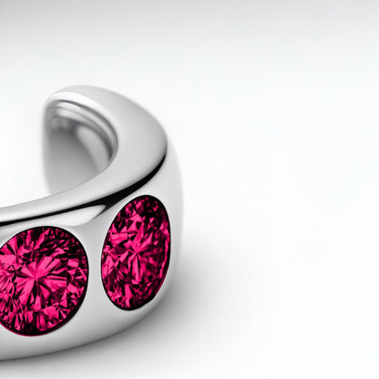 Forma Maxi Ear Cuff – Red Ruby