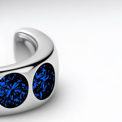 Forma Maxi Ear Cuff – Blue Sapphire