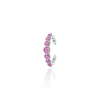 Juno Graduated Ear Cuff – Light Pink Sapphire