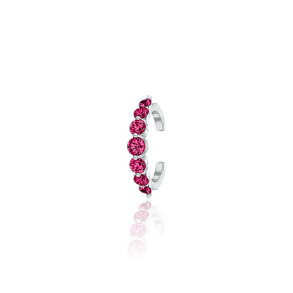 Juno Graduated Ear Cuff – Red Ruby