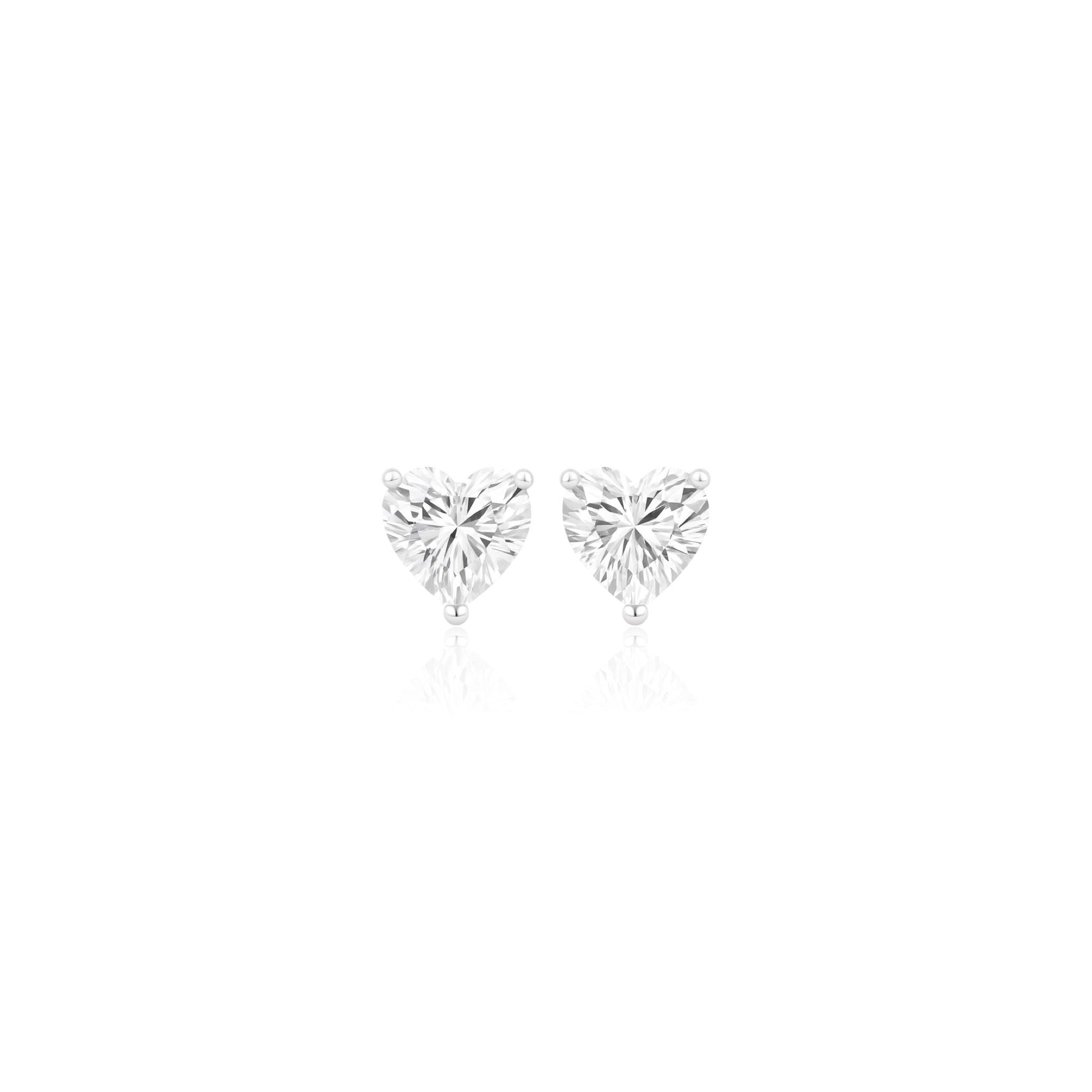 Amore Stud Earrings – White Diamond