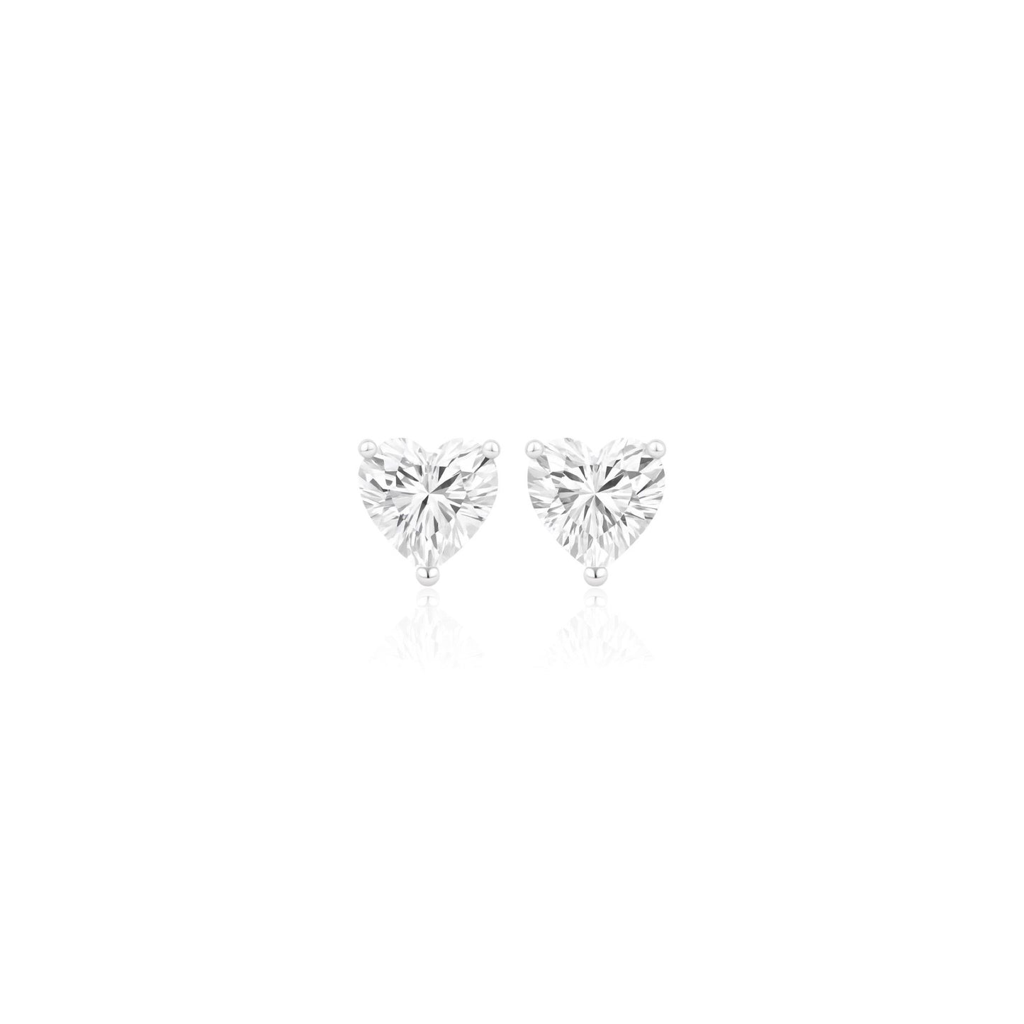 Amore Stud Earrings – White Diamond