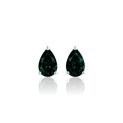 Nova Mini Stud Earrings – Zambian Green Emerald