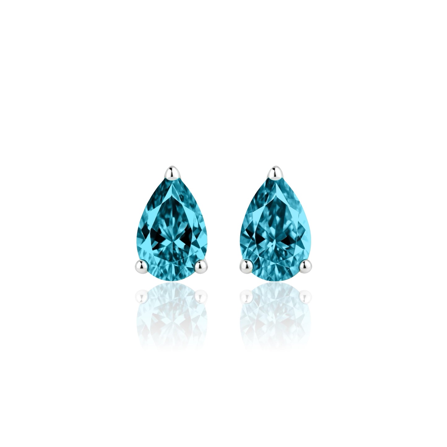 Nova Grande Stud Earrings – Teal Blue Spinel
