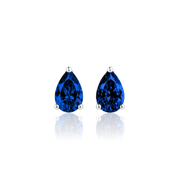 Nova Mini Stud Earrings – Blue Sapphire