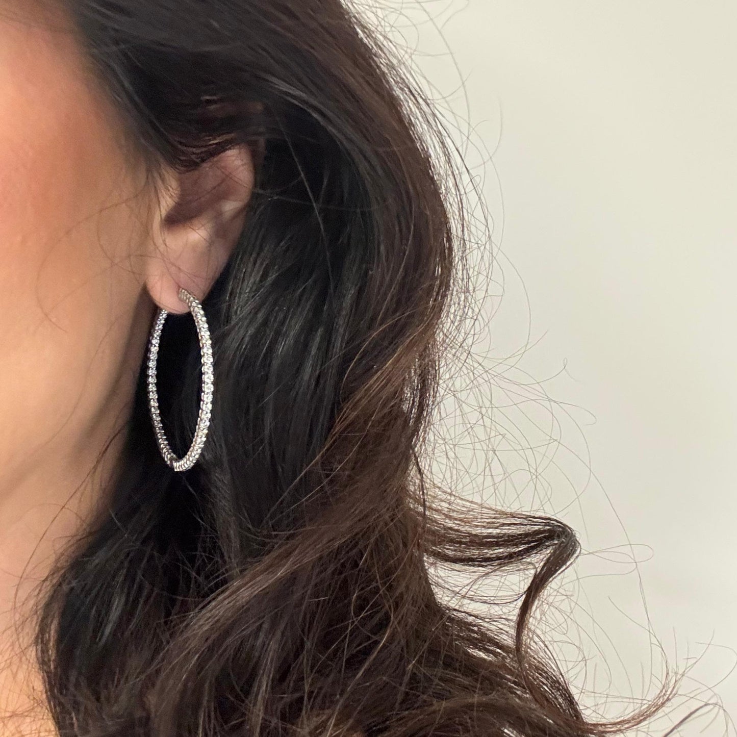 Linea Maxi Hoop Earrings – Yellow Sapphire