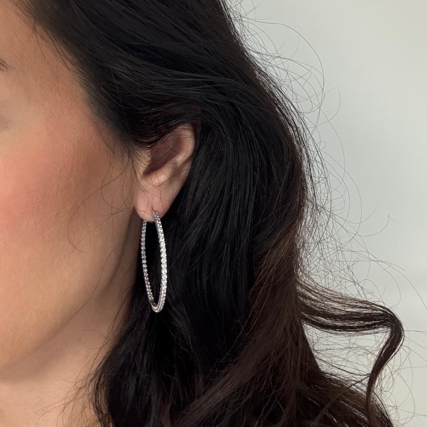 Linea Maxi Hoop Earrings – Yellow Sapphire
