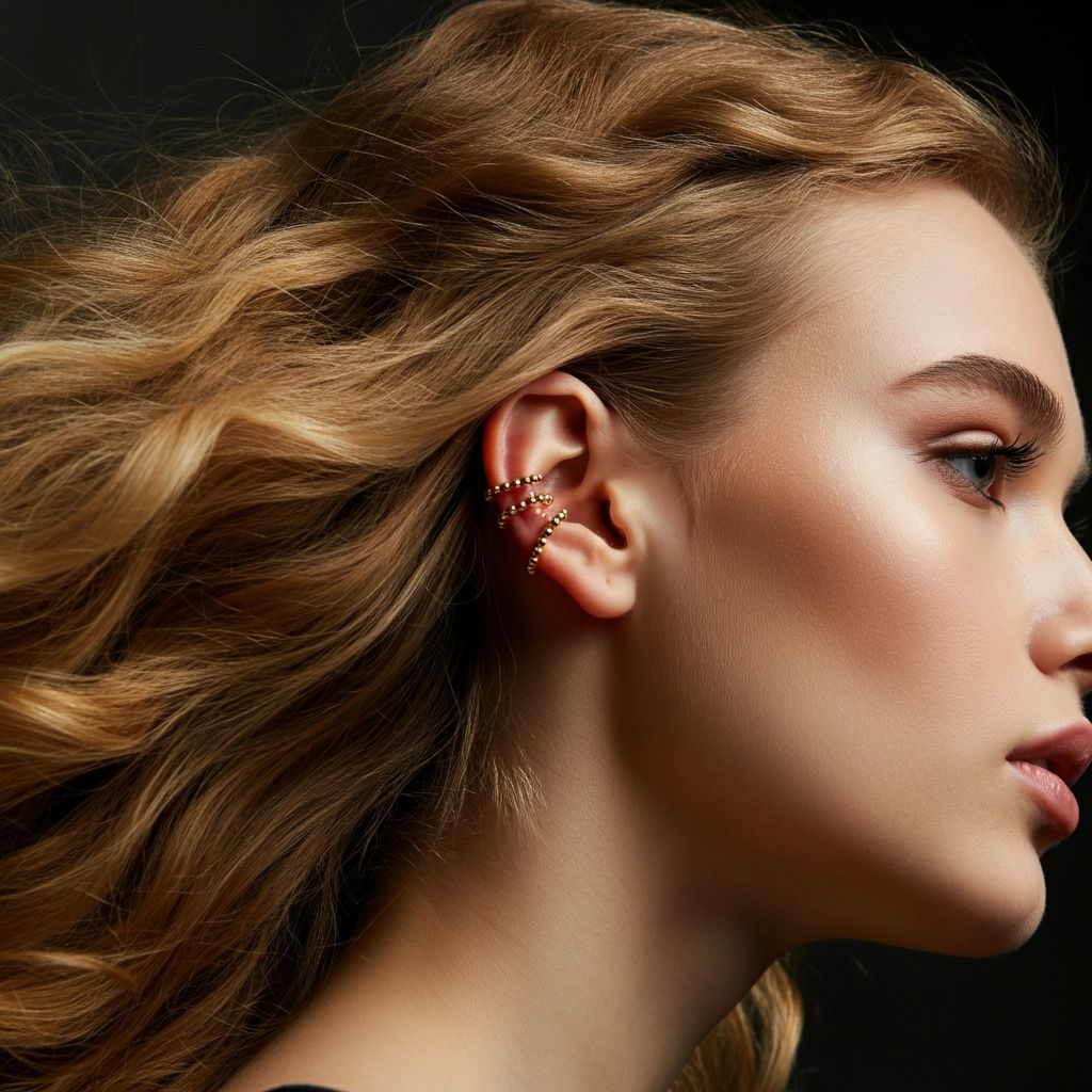 Bead Mini Ear Cuff