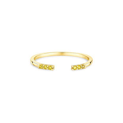 Linea Tres Ring – Yellow Sapphire