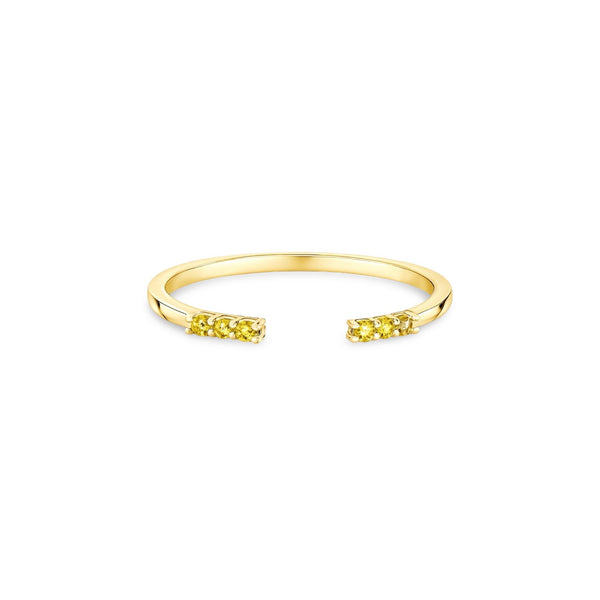 Linea Tres Ring – Yellow Sapphire