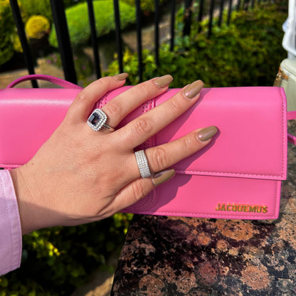 Linea Bold Band Ring – White Diamond