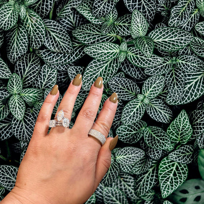 Linea Bold Band Ring – White Diamond