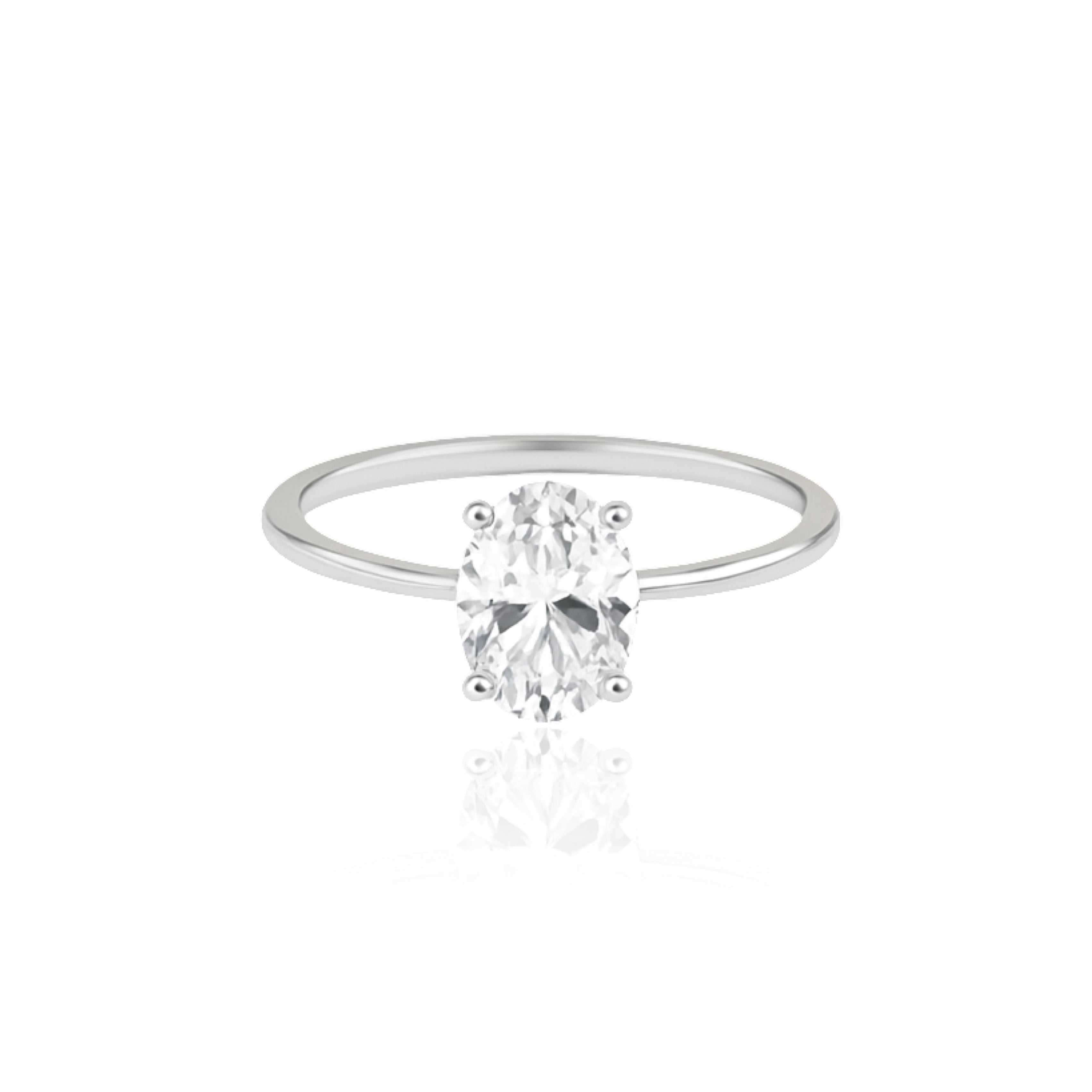 Velara Solitaire Ring – White Diamond