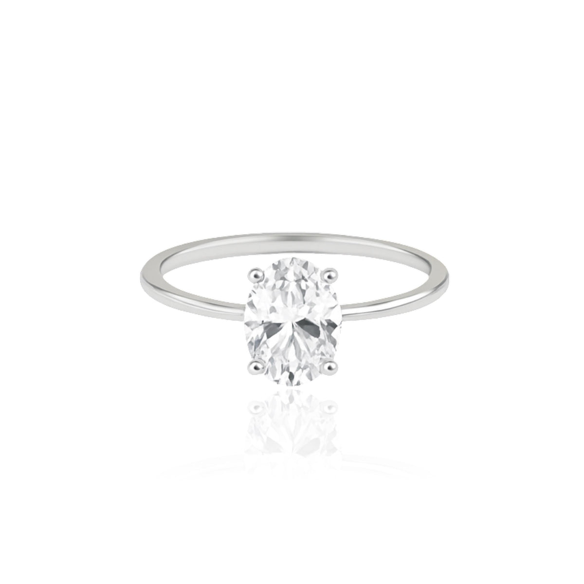 Velara Solitaire Ring – White Diamond
