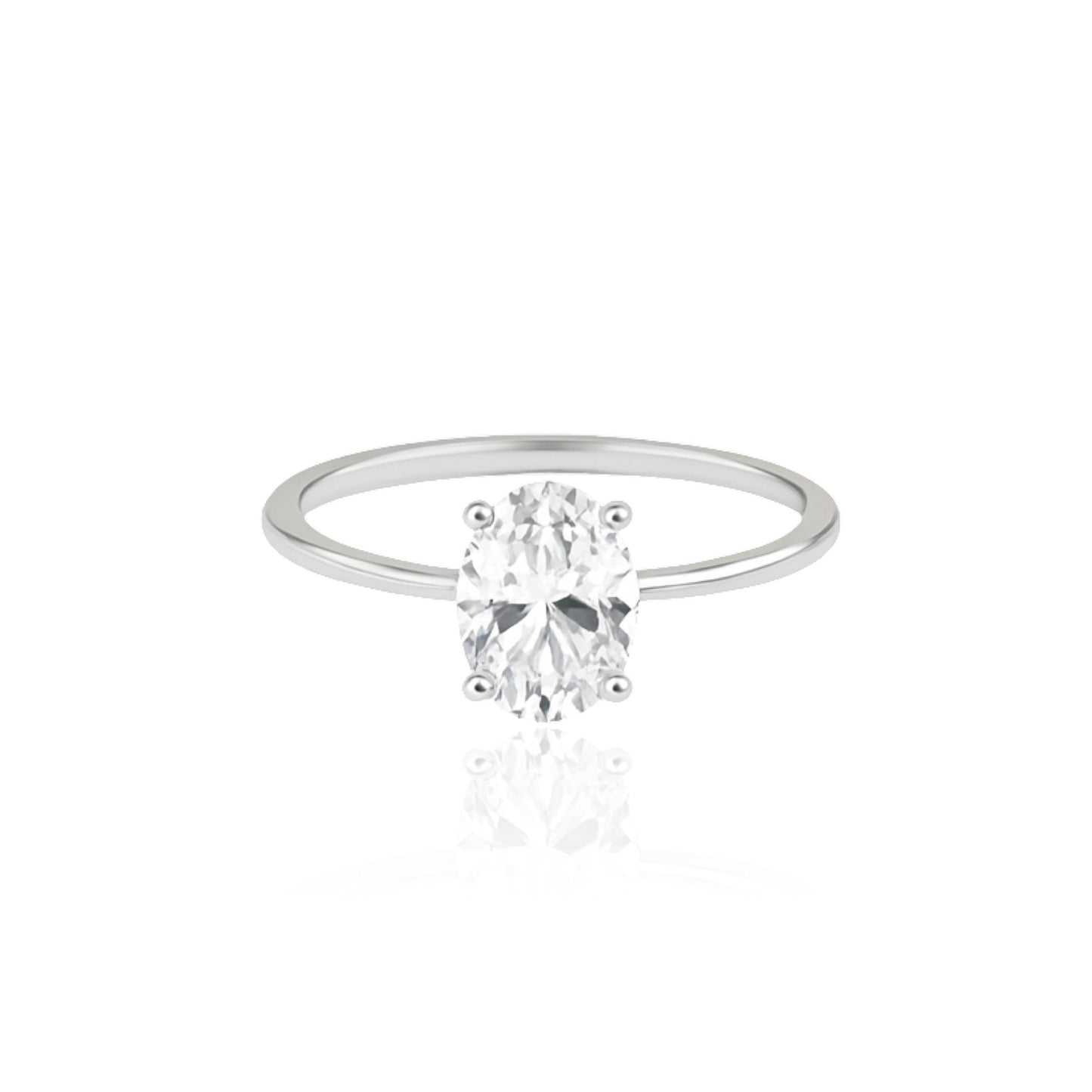 Velara Solitaire Ring – White Diamond