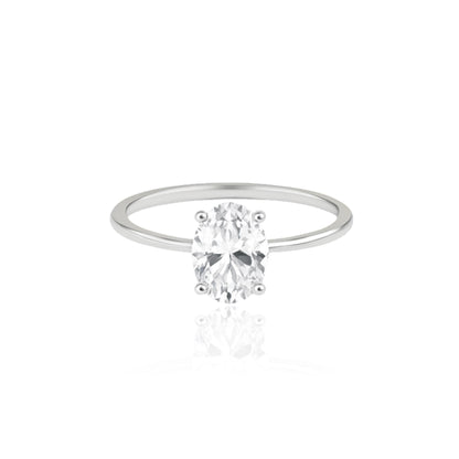 Velara Solitaire Ring – White Diamond