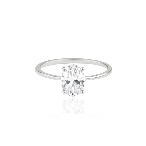 Velara Solitaire Ring – White Diamond