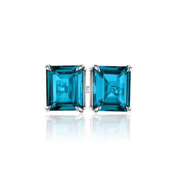 Nexus Twin Ring – Teal Blue Spinel